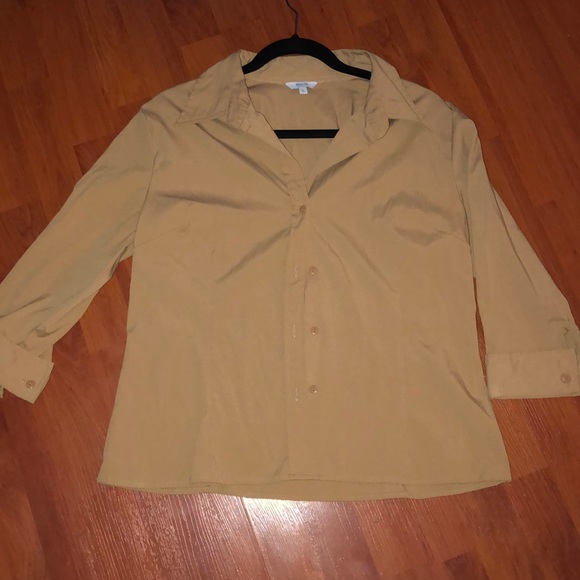 Beige/ brown blouse - Picture 1 of 3